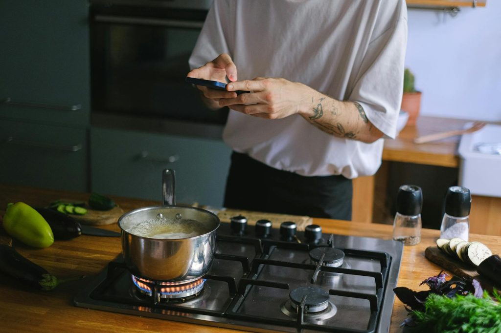 Sarah Mitchell Colorado food blogger in her Denver kitchen